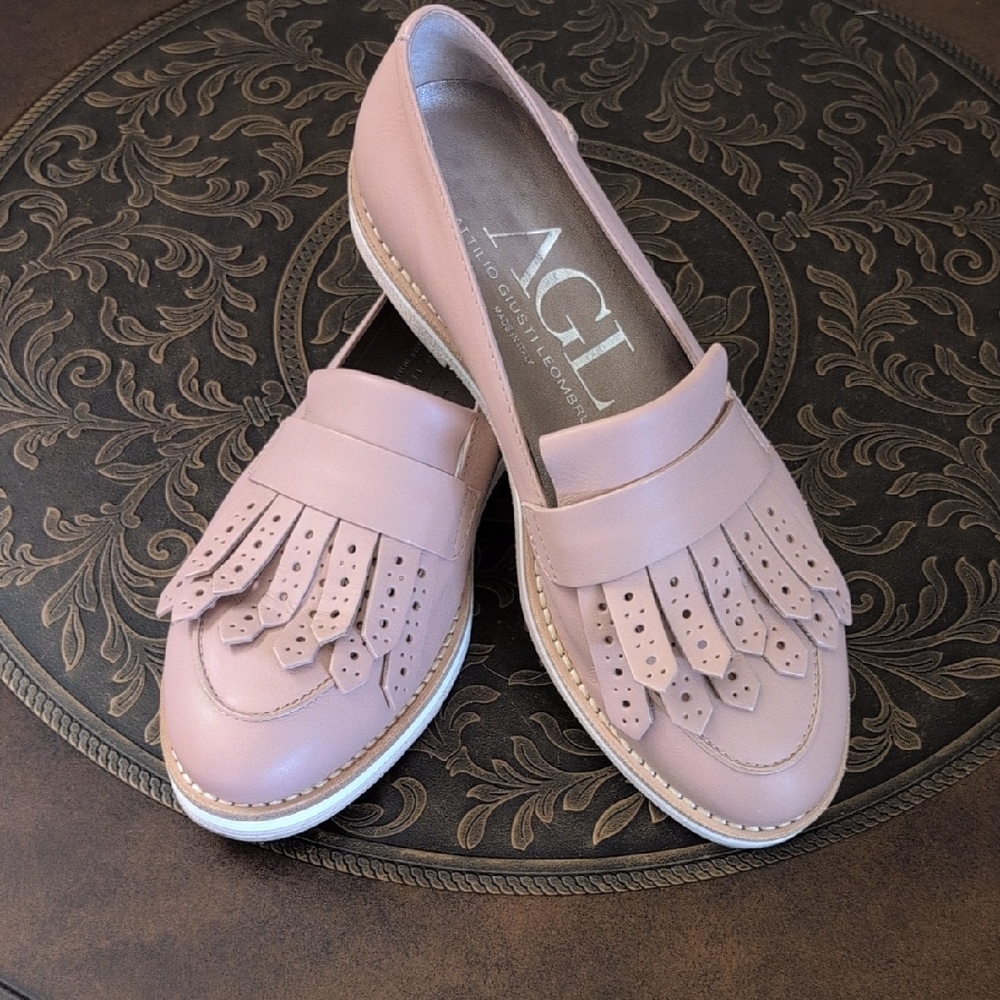 AGL Women's Pink Loafers
